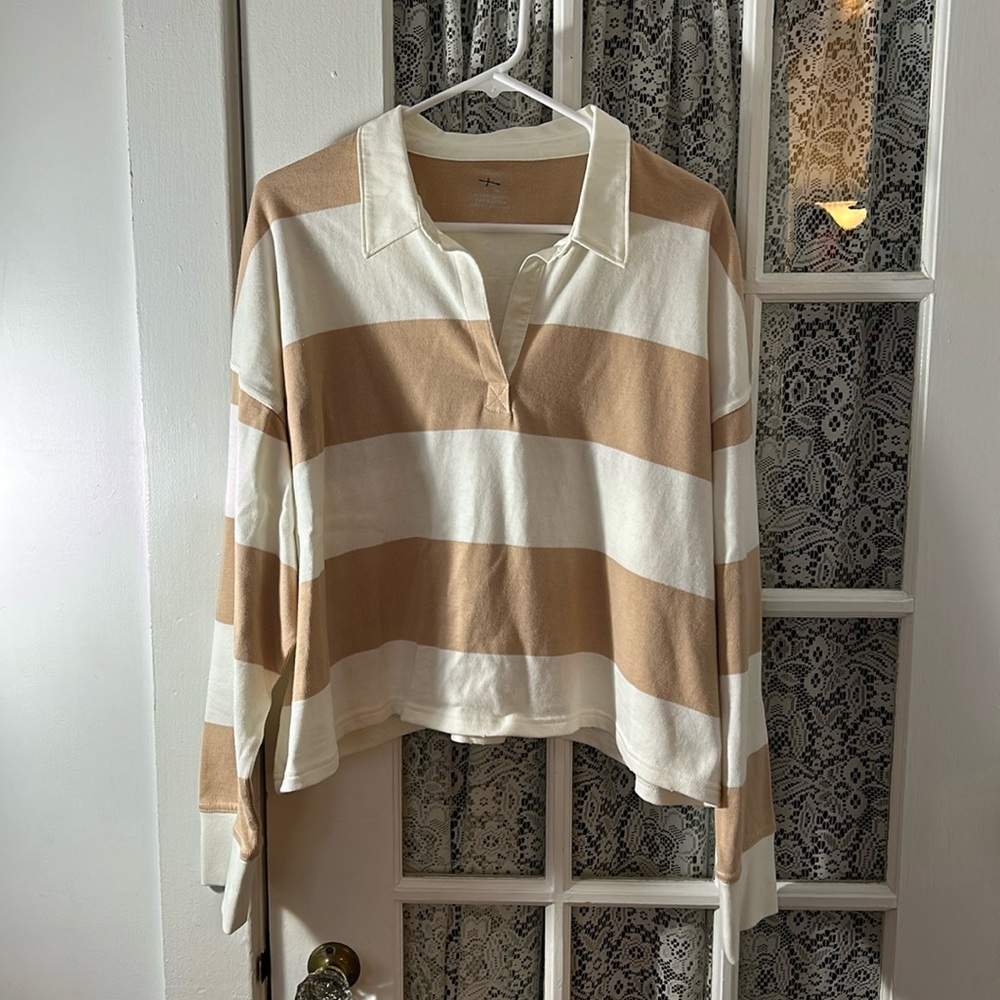 Collared aerie long sleeve
